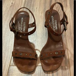 Donald J. Pliner Couture Brown Suede Sandals (6M)
